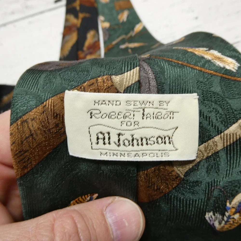 Robert Talbott Ties Mens One Size Multicolor Hunting Fishing Silk Italy Lot 2